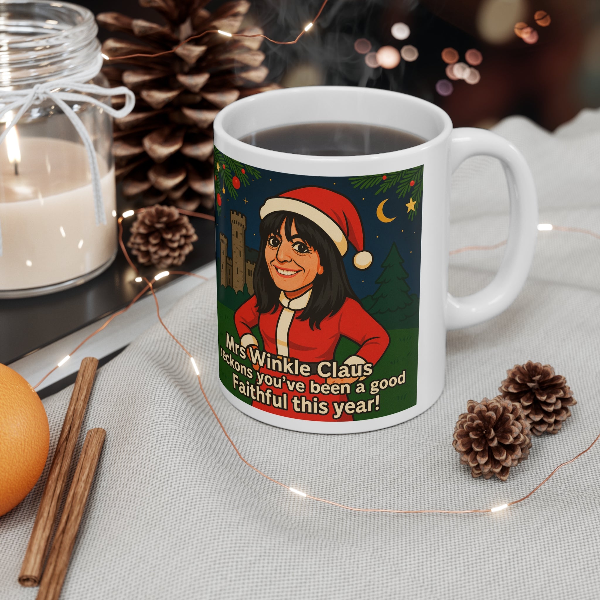 Celebrity Traitors UK Mug | Funny British TV Show Cup | Cheeky Claudia Winkleman Gift for TV Fans
