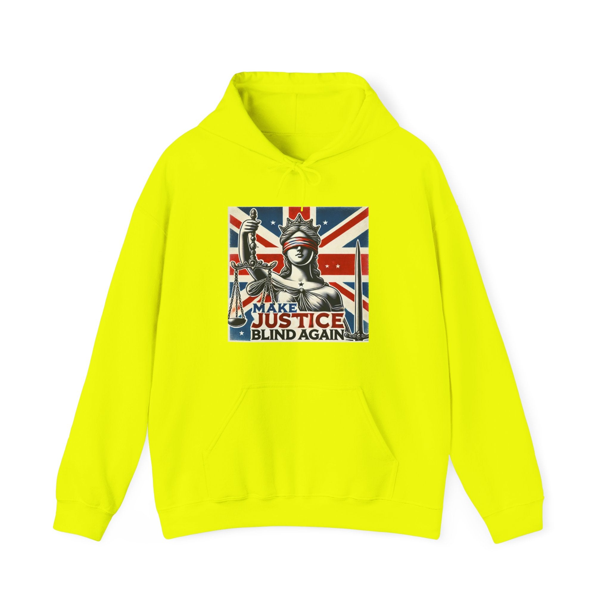 Make Justice Blind Again Hoodie | Unisex Sweatshirt for Rallies & Activism, Free Speech Marches, Political Protest apparel Cosy Days at Home
