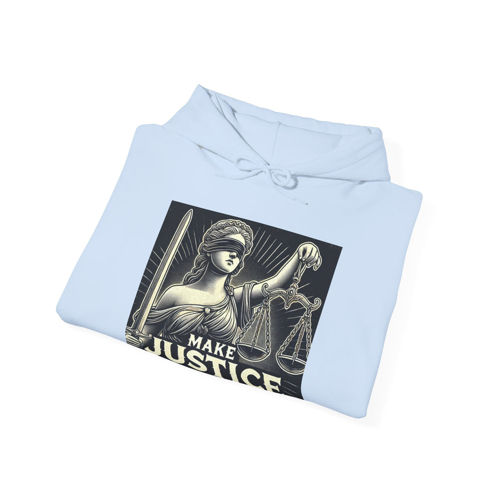 Make Justice Blind Again Unisex Hoodie | Free Speech Sweatshirt, Cozy Fashion, Everyday Wear, Political Apparel