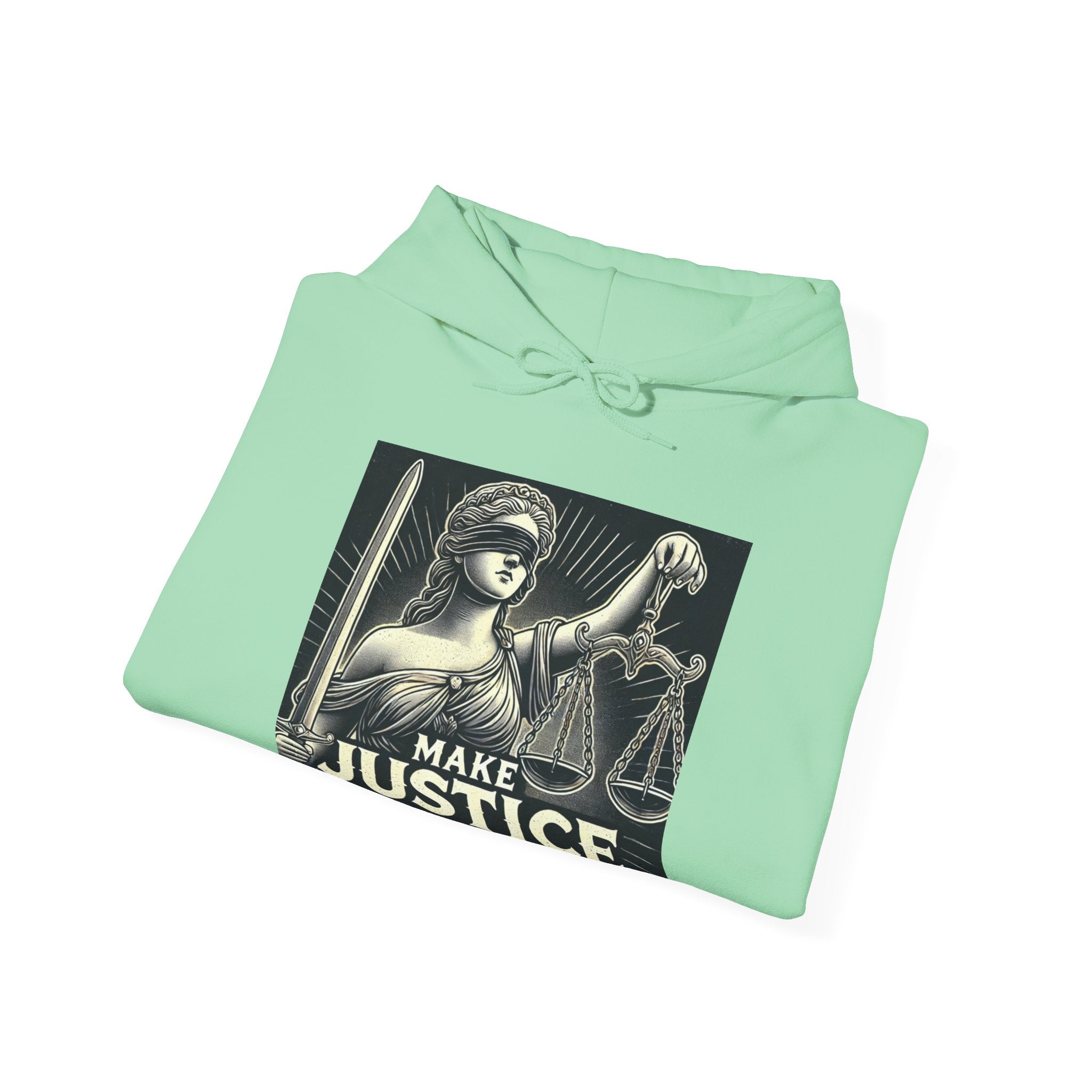 Make Justice Blind Again Unisex Hoodie | Free Speech Sweatshirt, Cozy Fashion, Everyday Wear, Political Apparel