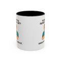 Should've Pulled Out - Funny Father's Day 11oz Accent Mug | Sarcastic Dad Cup with Colored Interior Handle