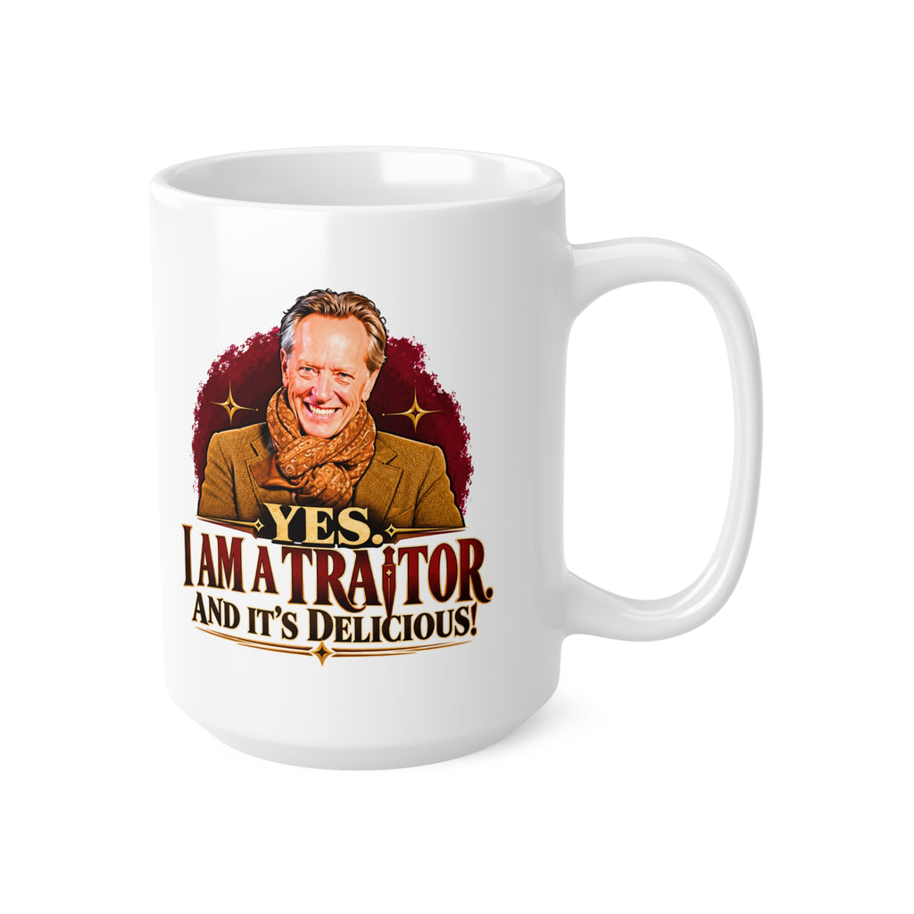 Richard E Grant Yes I Am a Traitor and It's Delicious Celebrity Traitors mug, photo 6
