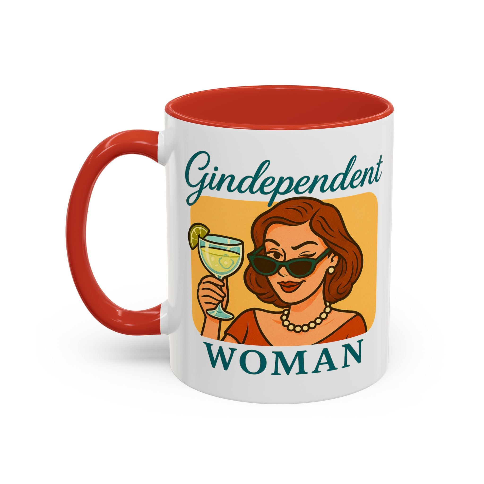 Gindependent Woman Mug - Funny Gin Gift for Wine Mums, Aunts, Best Friend | Sassy Gag Gift