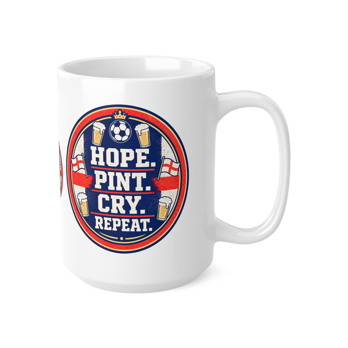 Hope Pint Cry Repeat England football mug, photo 9