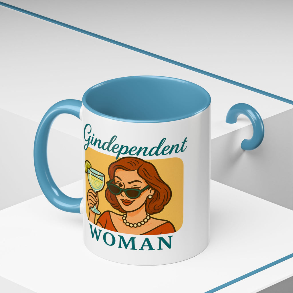 Gindependent Woman Mug - Funny Gin Gift for Wine Mums, Aunts, Best Friend | Sassy Gag Gift