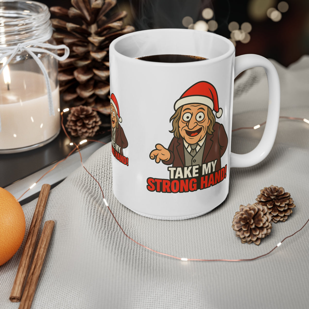 Hanson the Butler Scary Movie 2 parody Christmas mug, photo 11