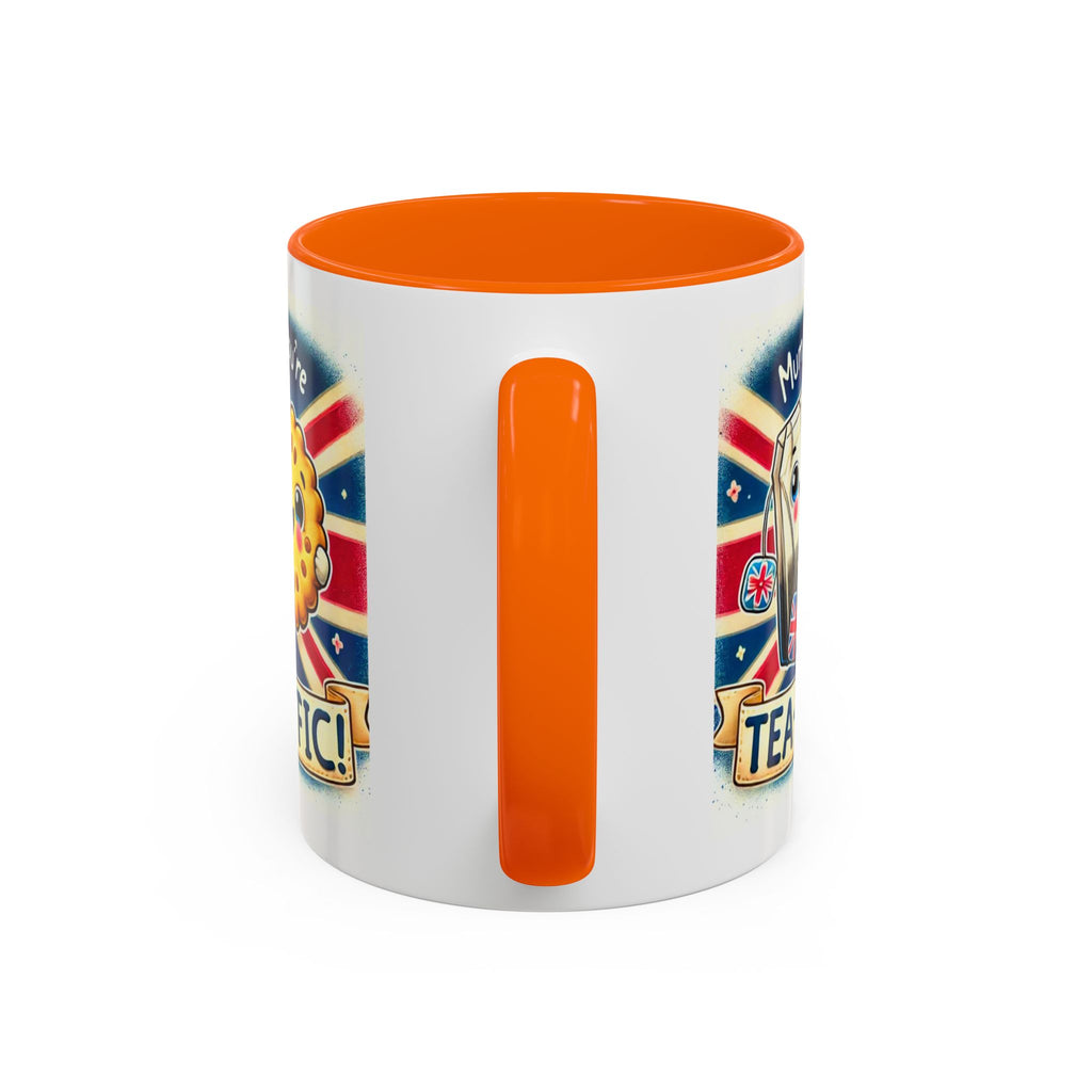 Mum, You're Tea-Riffic! 11oz Accent Mug | Funny British Mothers Day Gift | Cute Tea Lover Accent Cup | Funny Pun Mug | Gift for Mum