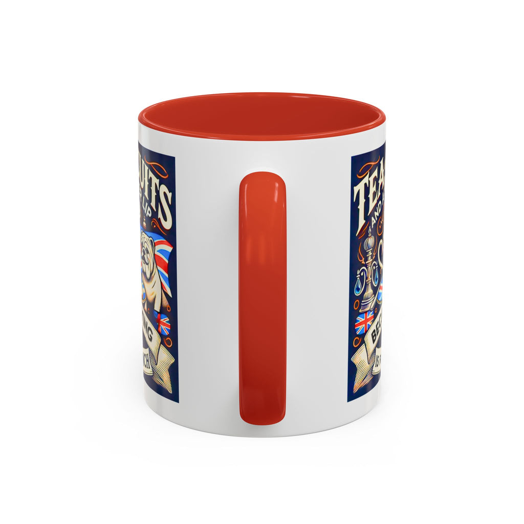 Crying Is for the French Mug | Funny British Humor Cup | Tea and Biscuits UK Banter Gift | 11oz Tea & Coffee Mug | Patriotic Dog Mug