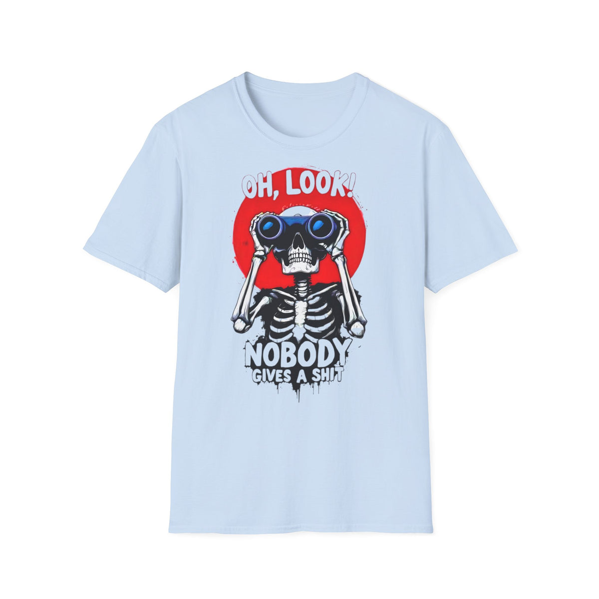 Oh Look skeleton with binoculars t-shirt, photo 4