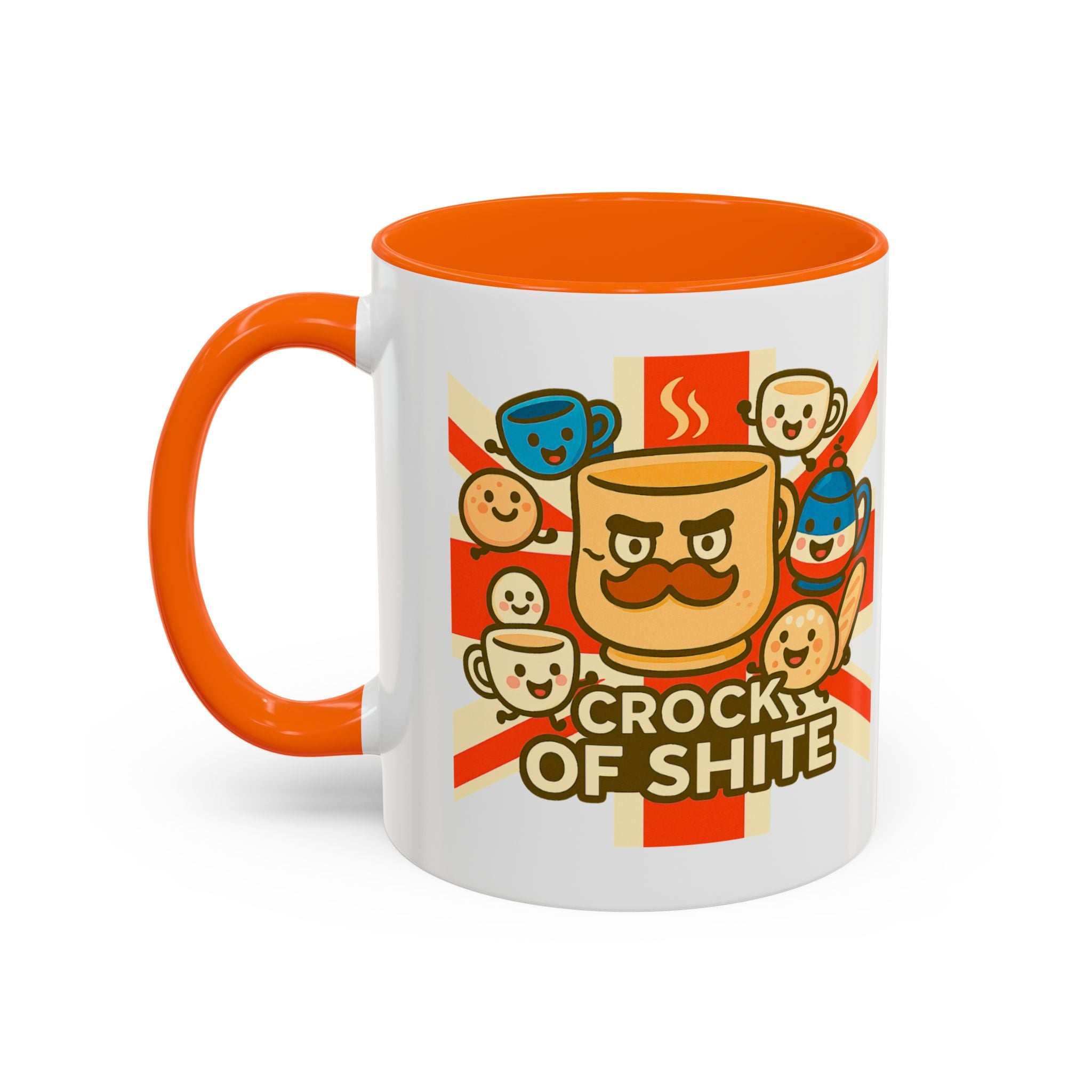 Crock of Shite Mug | Funny British Humour Teacup Cartoon | UK Patriot Banter Gift, Quirky Novelty Coffee Cup 11oz
