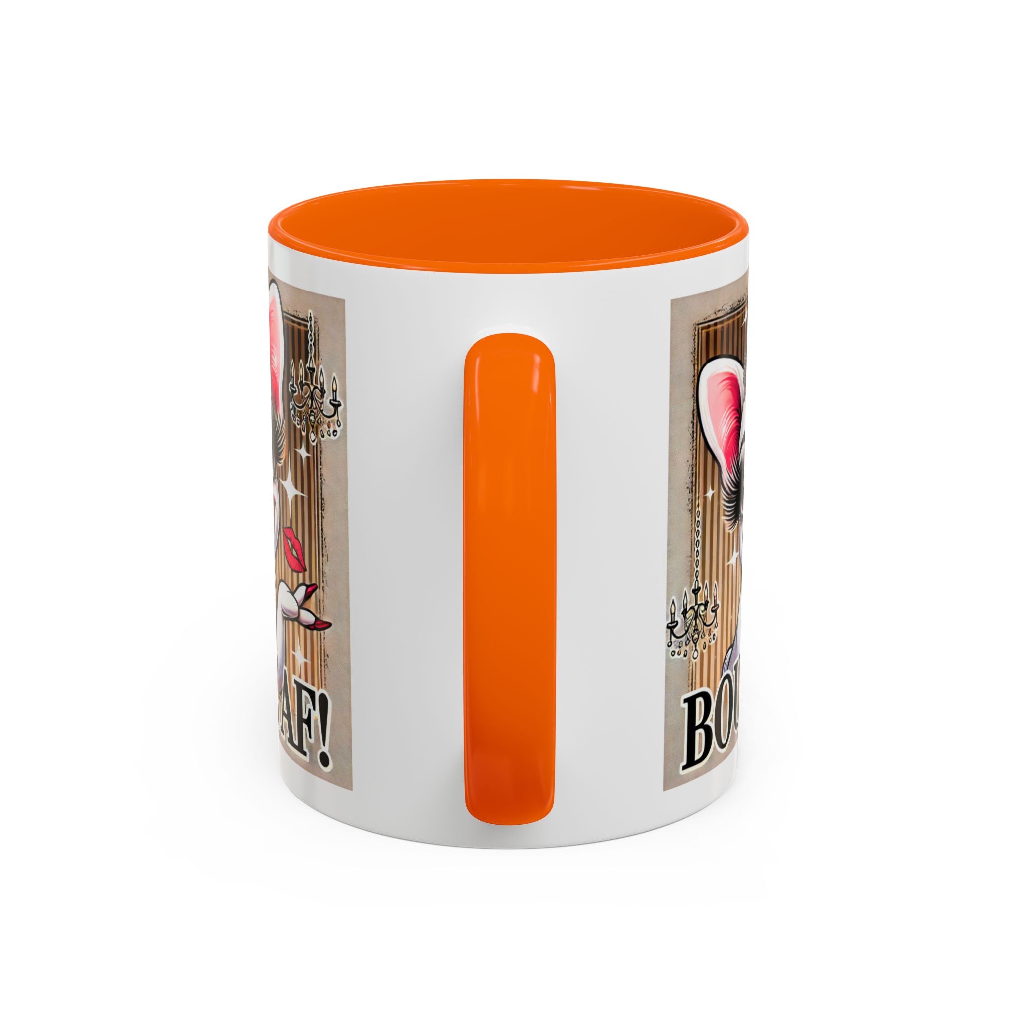 BOUJEE AF Frenchie Mug | 11oz Cute Ceramic Coffee Cup Gift for Animal Lovers | French Bulldog Novelty Mug