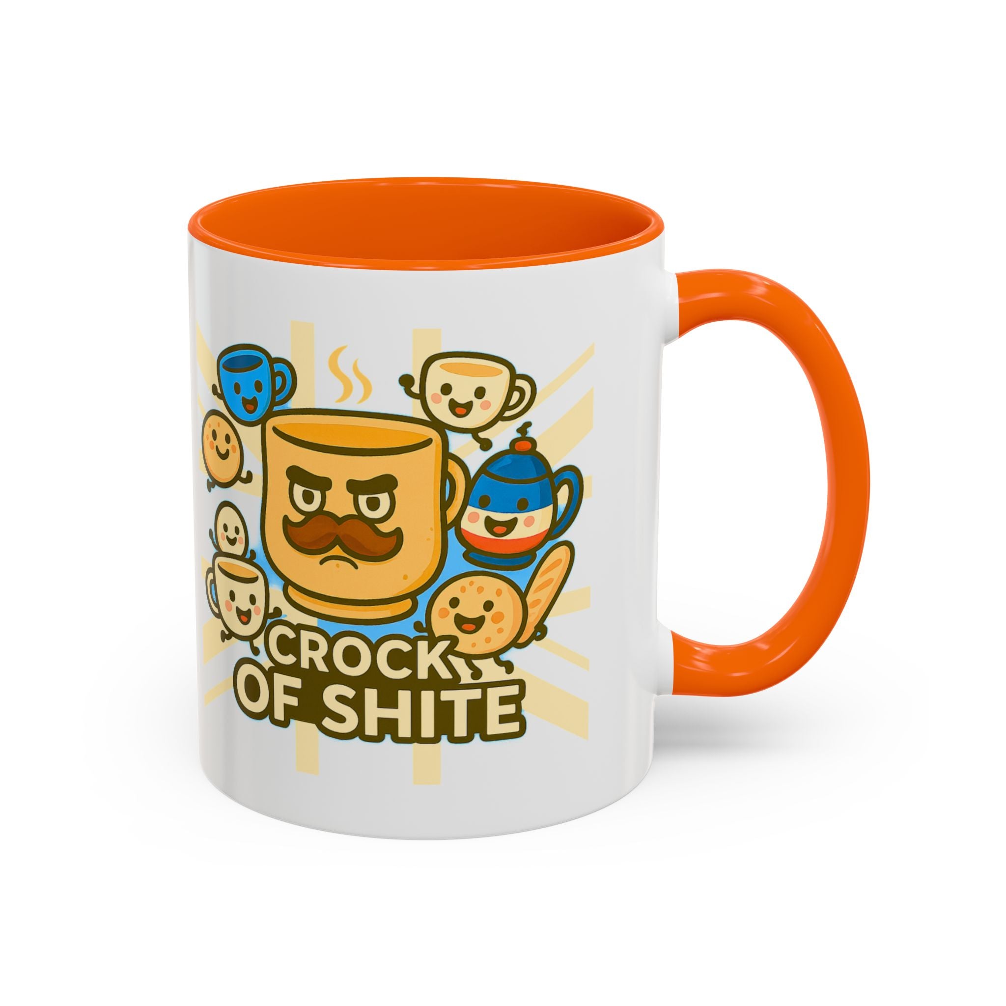 Crock of Shite Mug | Funny British Humour Teacup Cartoon | UK Patriot Banter Gift, Quirky Novelty Coffee Cup 11oz