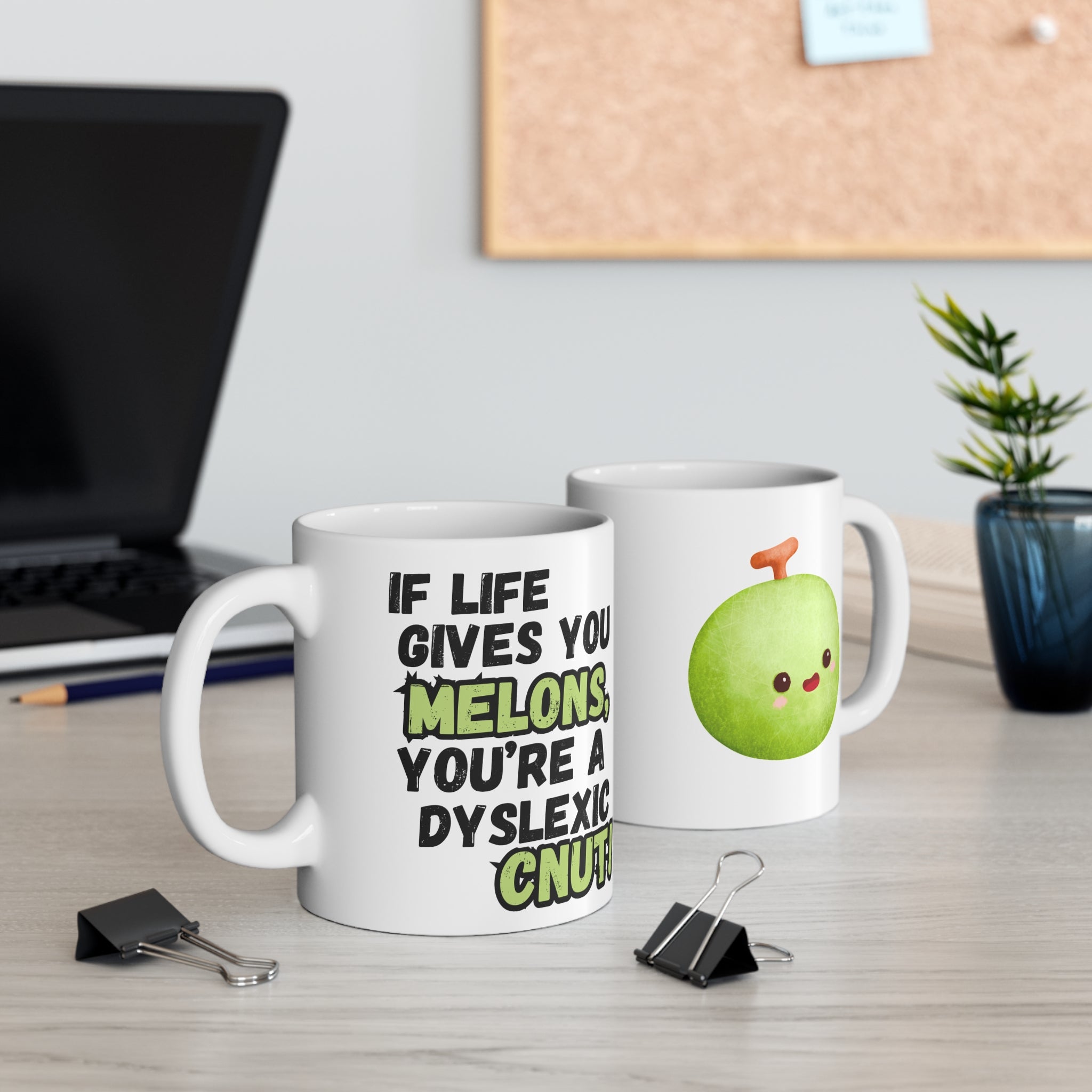 If Life Gives You Melons Mug | Dyslexic Funny Cup | Swearing Rude Profanity Gift | Made To Order | Sarcastic Quote Novelty Gift | Cunt Mug