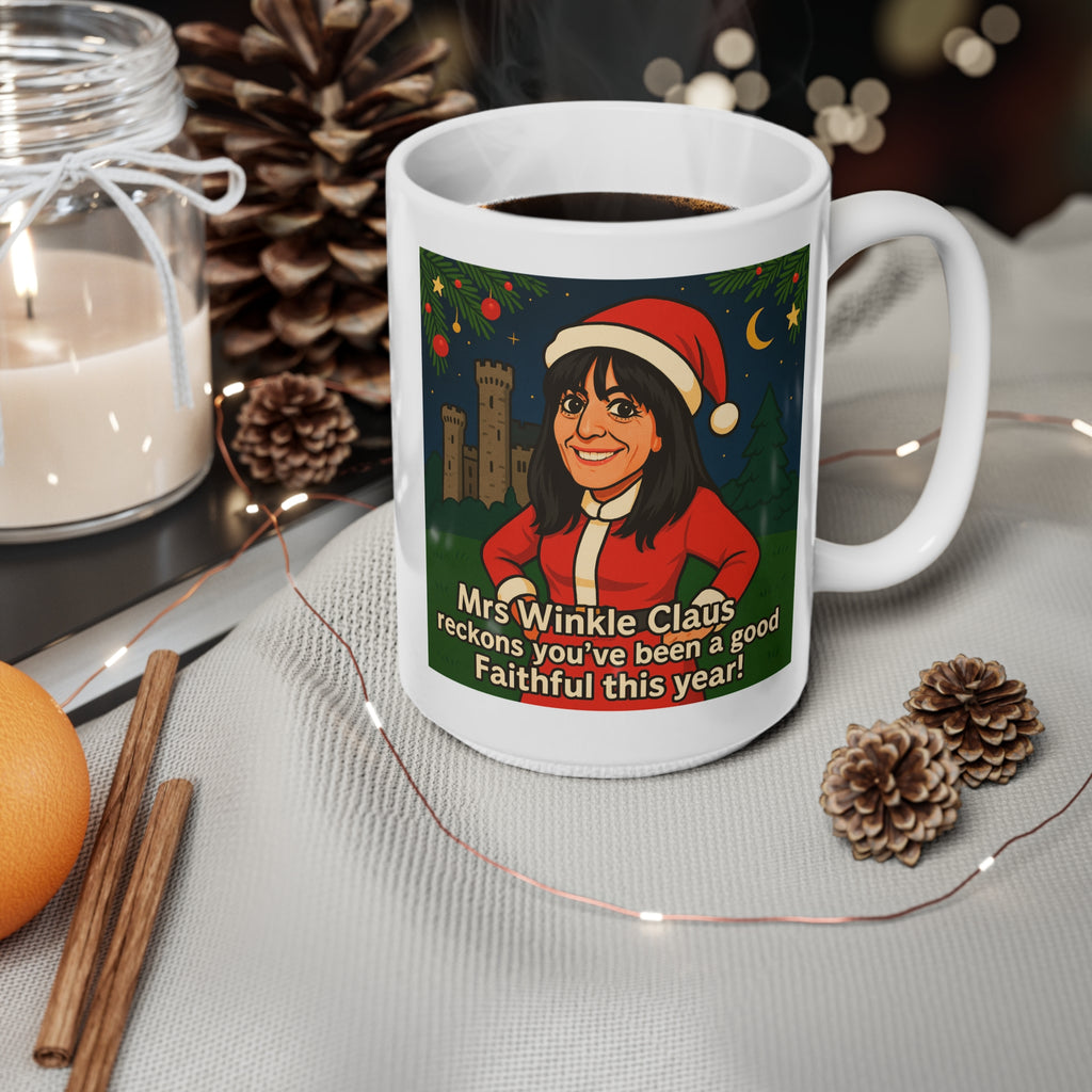 Celebrity Traitors UK Mug | Funny British TV Show Cup | Cheeky Claudia Winkleman Gift for TV Fans