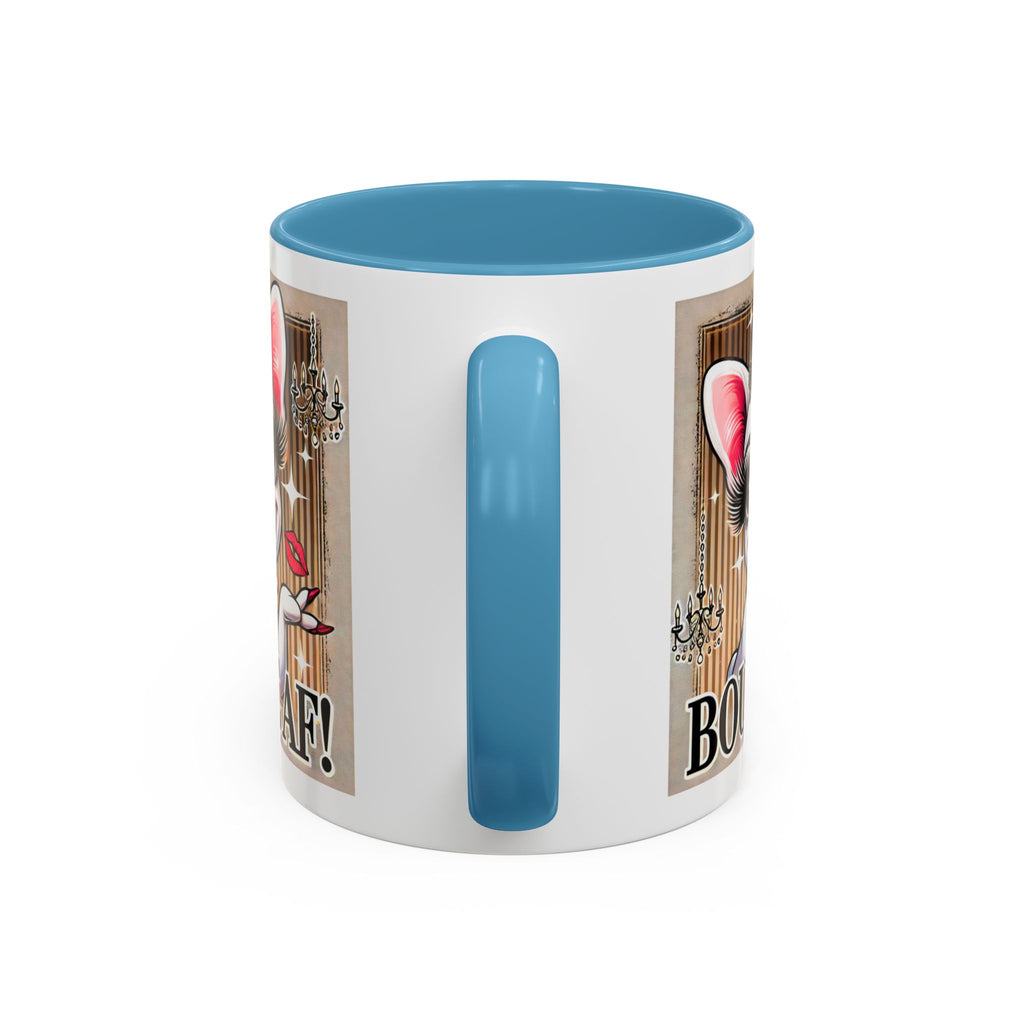 BOUJEE AF Frenchie Mug | 11oz Cute Ceramic Coffee Cup Gift for Animal Lovers | French Bulldog Novelty Mug