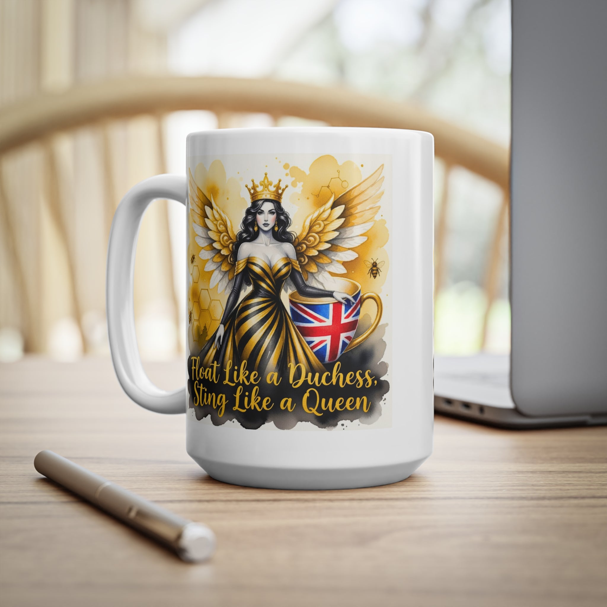 Float Like a Duchess, Sting Like a Queen Bee Mug | International Women's Day Feminist Cup