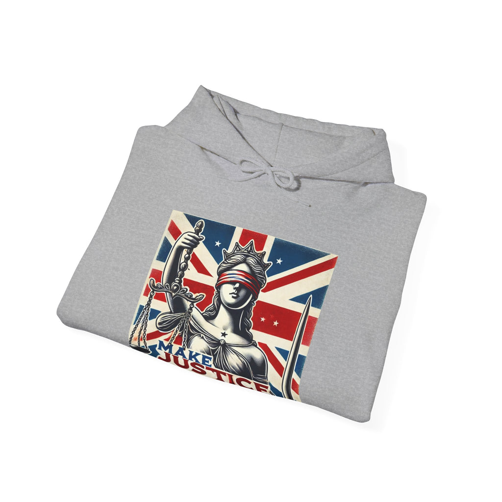 Make Justice Blind Again Hoodie | Unisex Sweatshirt for Rallies & Activism, Free Speech Marches, Political Protest apparel Cosy Days at Home