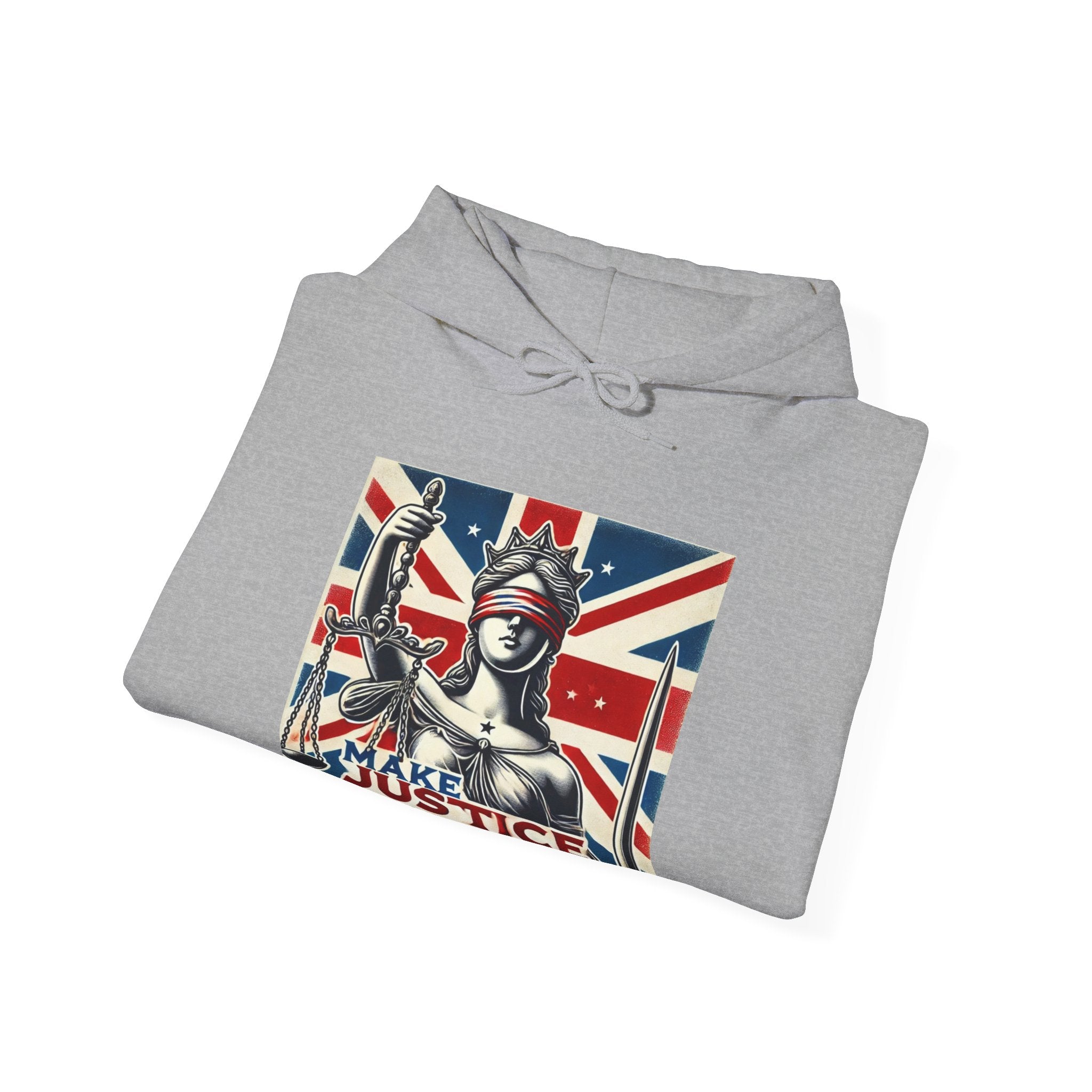 Make Justice Blind Again Hoodie | Unisex Sweatshirt for Rallies & Activism, Free Speech Marches, Political Protest apparel Cosy Days at Home
