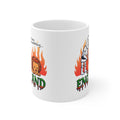 C'mon, Do Something Fiery Meme Mug | England Knight & Lion Cartoon Coffee Cup | 11oz and 15oz Parody Mug | Unique Gift for England Fans
