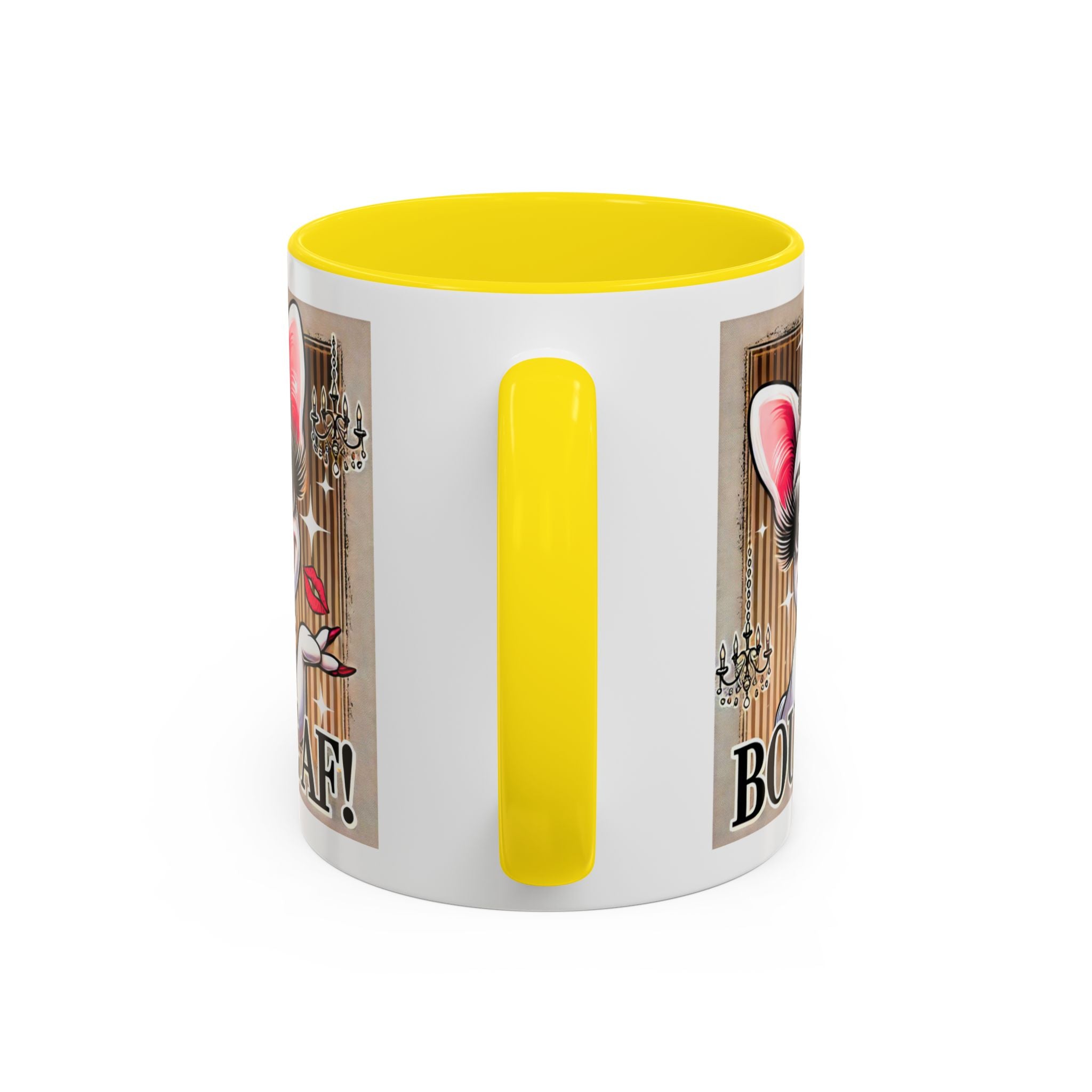 BOUJEE AF Frenchie Mug | 11oz Cute Ceramic Coffee Cup Gift for Animal Lovers | French Bulldog Novelty Mug