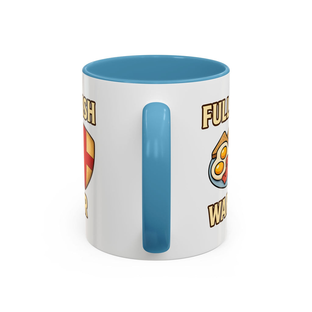FULL ENGLISH WARRIOR | Funny 11oz Accent Coffee Mug | British Fry Up Lover Gift | Breakfast Enthusiast, English Culture