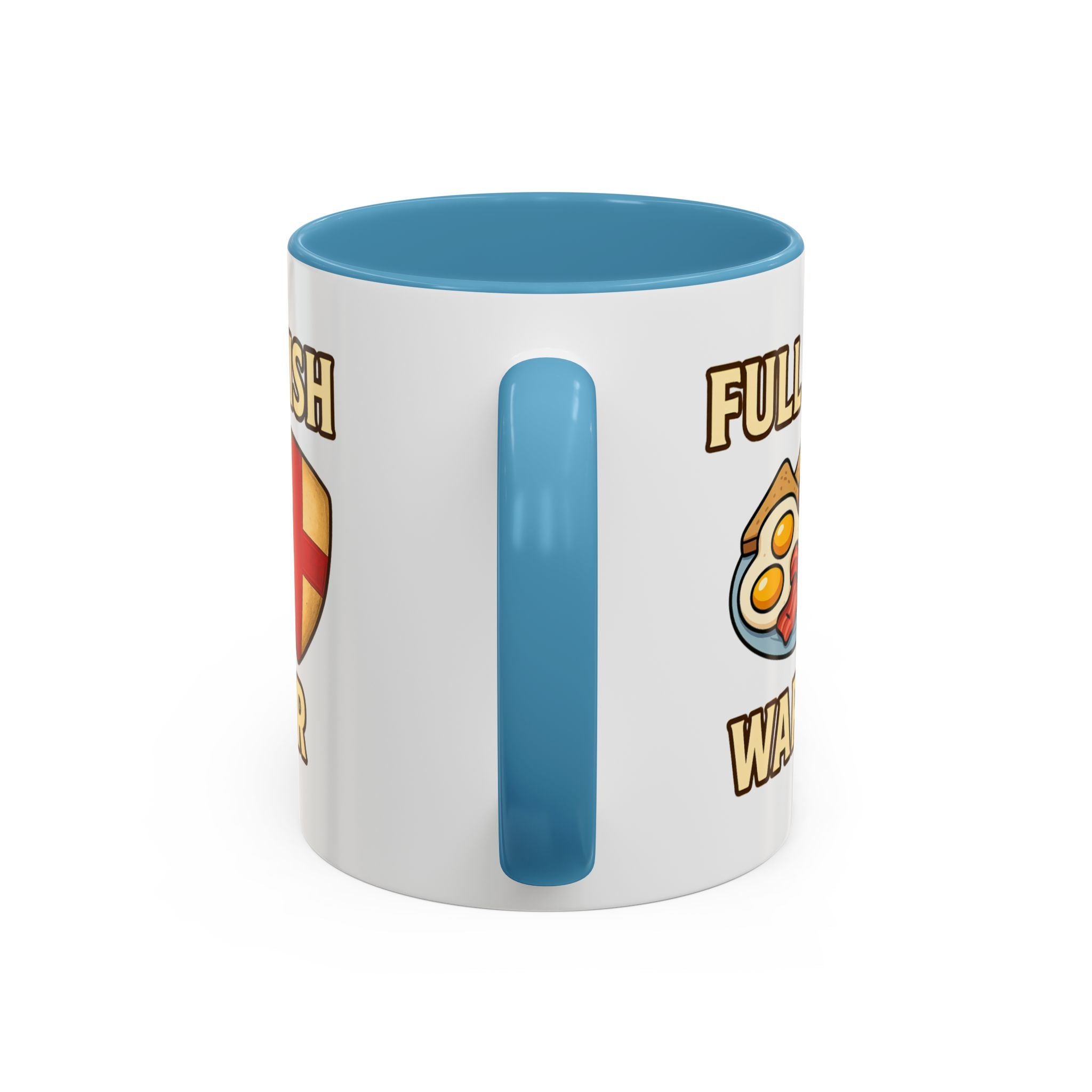 FULL ENGLISH WARRIOR | Funny 11oz Accent Coffee Mug | British Fry Up Lover Gift | Breakfast Enthusiast, English Culture