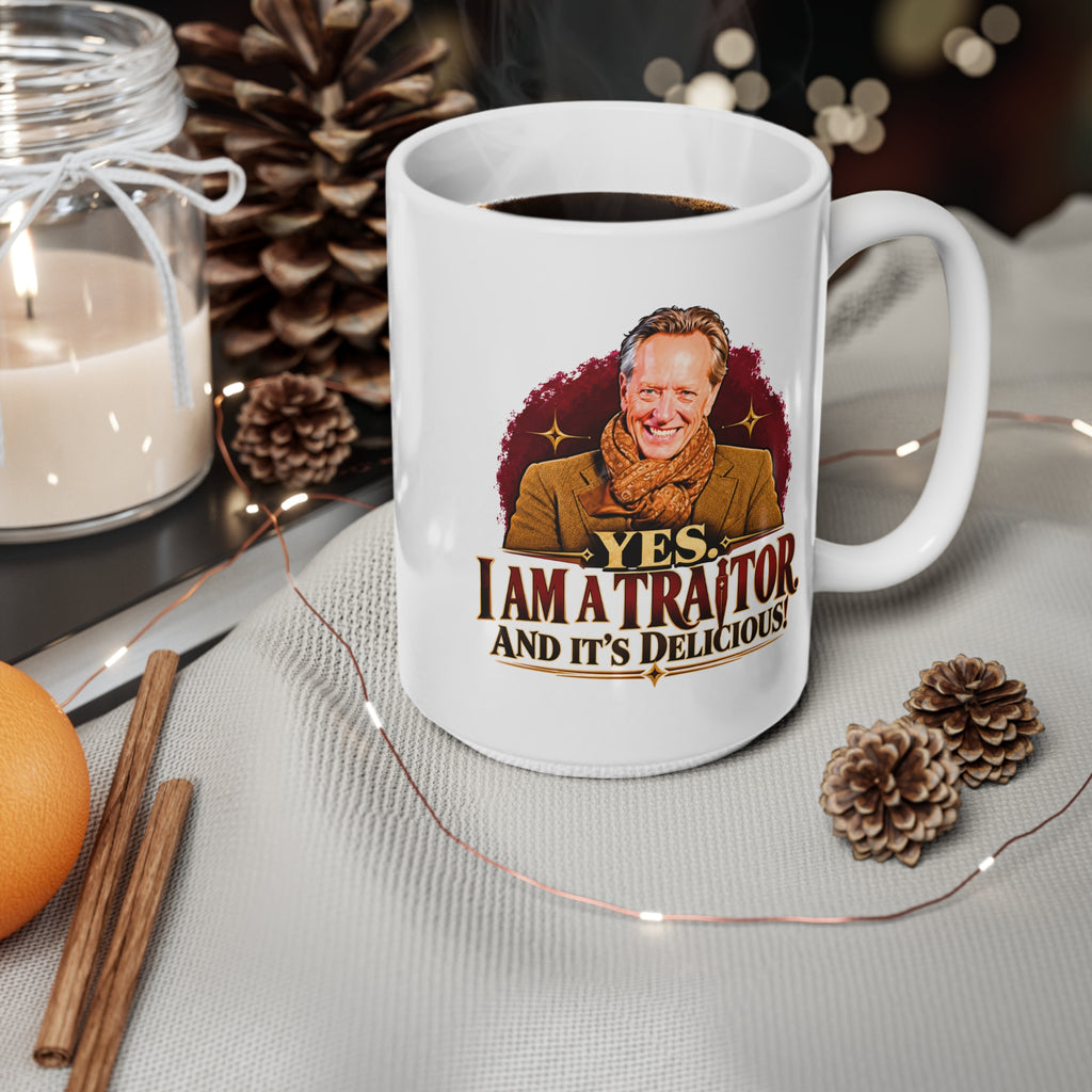 Richard E Grant Yes I Am a Traitor and It's Delicious Celebrity Traitors mug, photo 7