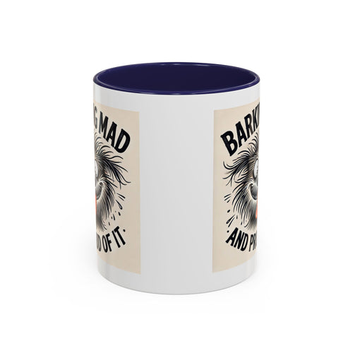 Barking Mad and Proud of It - Funny Dog Accent Coffee Mug | 11oz Ceramic Cup for Office Workers, Secret Santa Gift, Novelty Mug