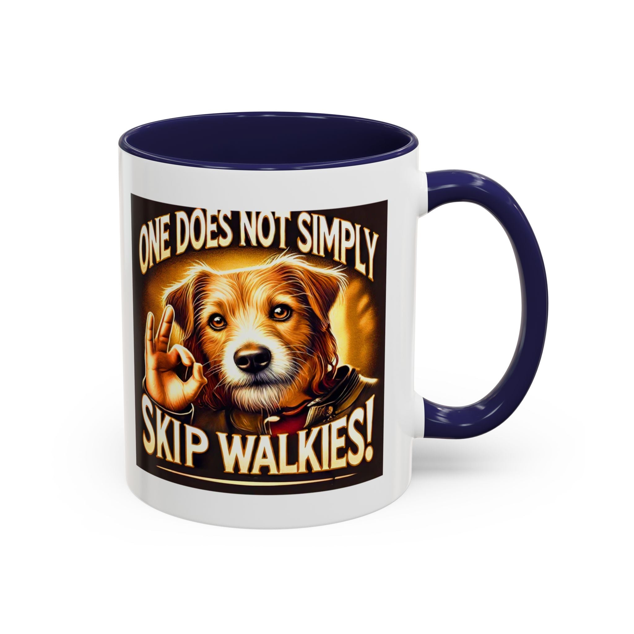 One Does Not Simply Skip Walkies - 11oz Funny Dog Mug | Lord of the Rings Coffee Mug | Dog Lover Gift | Mug for Dad | Pet Owner Gift