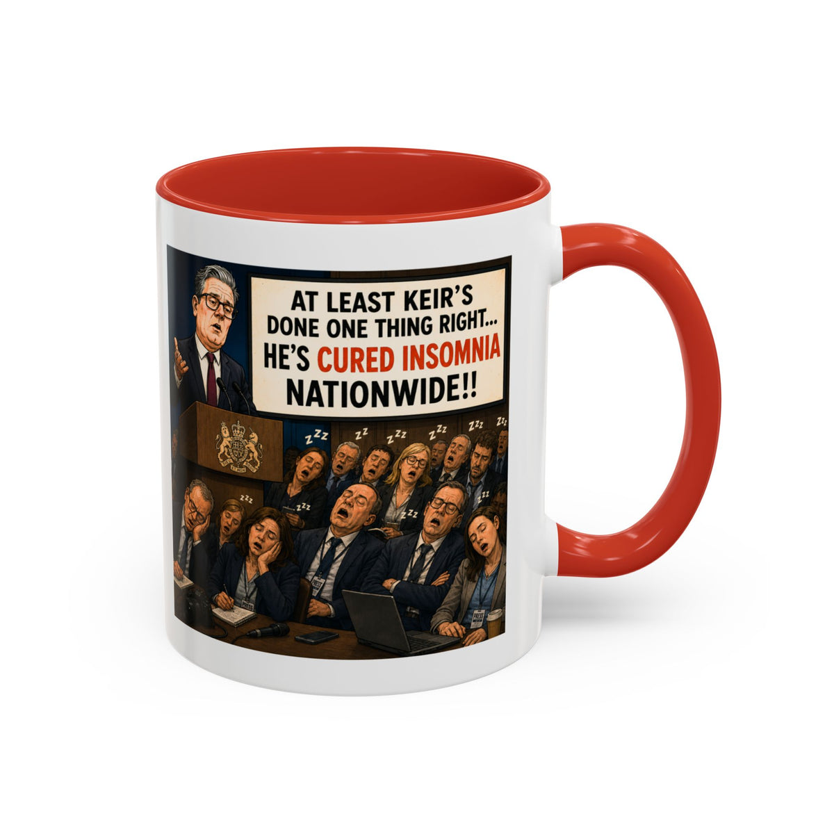 Keir Starmer Cured Insomnia Mug | Political Satire Gift
