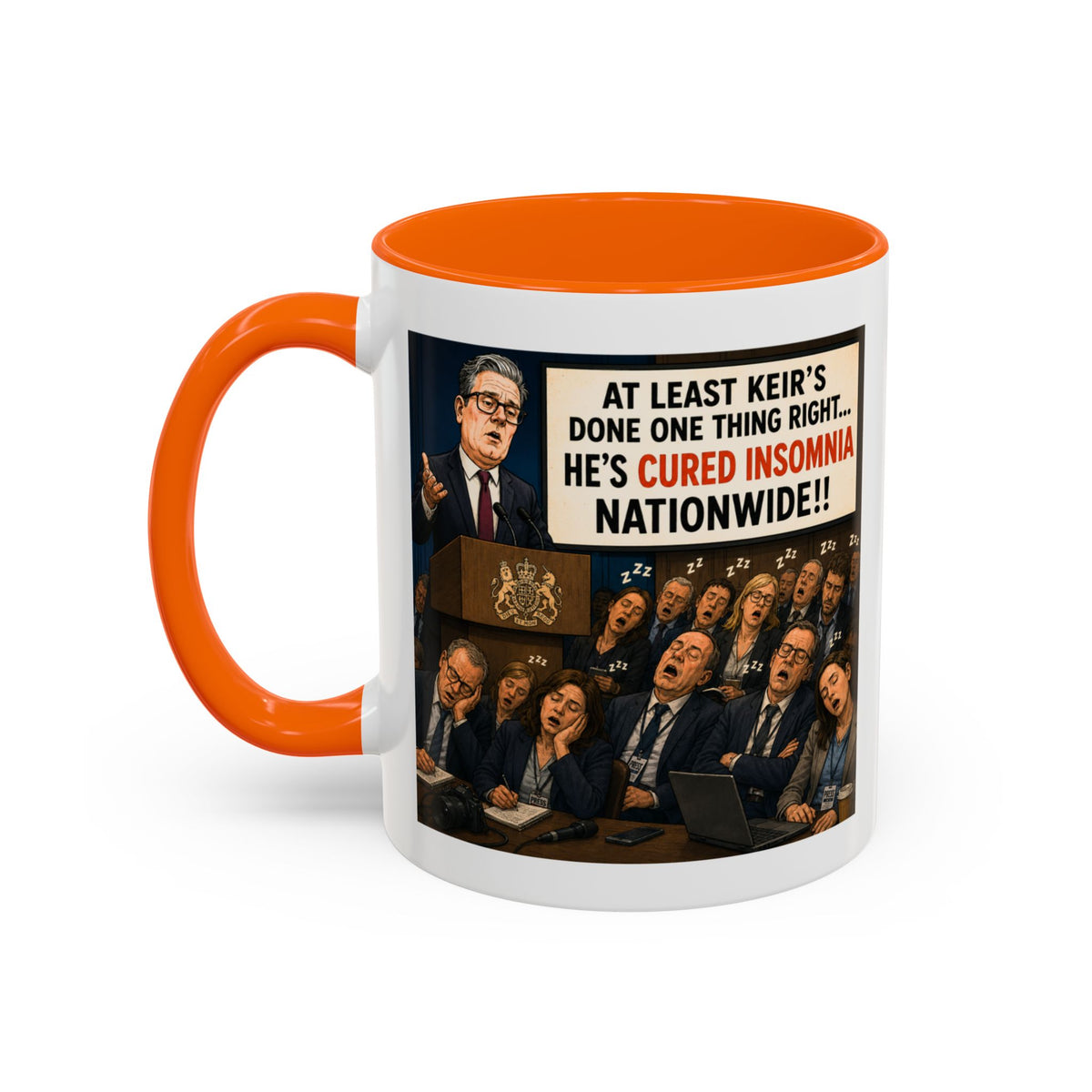 Keir Starmer Cured Insomnia Mug | Political Satire Gift