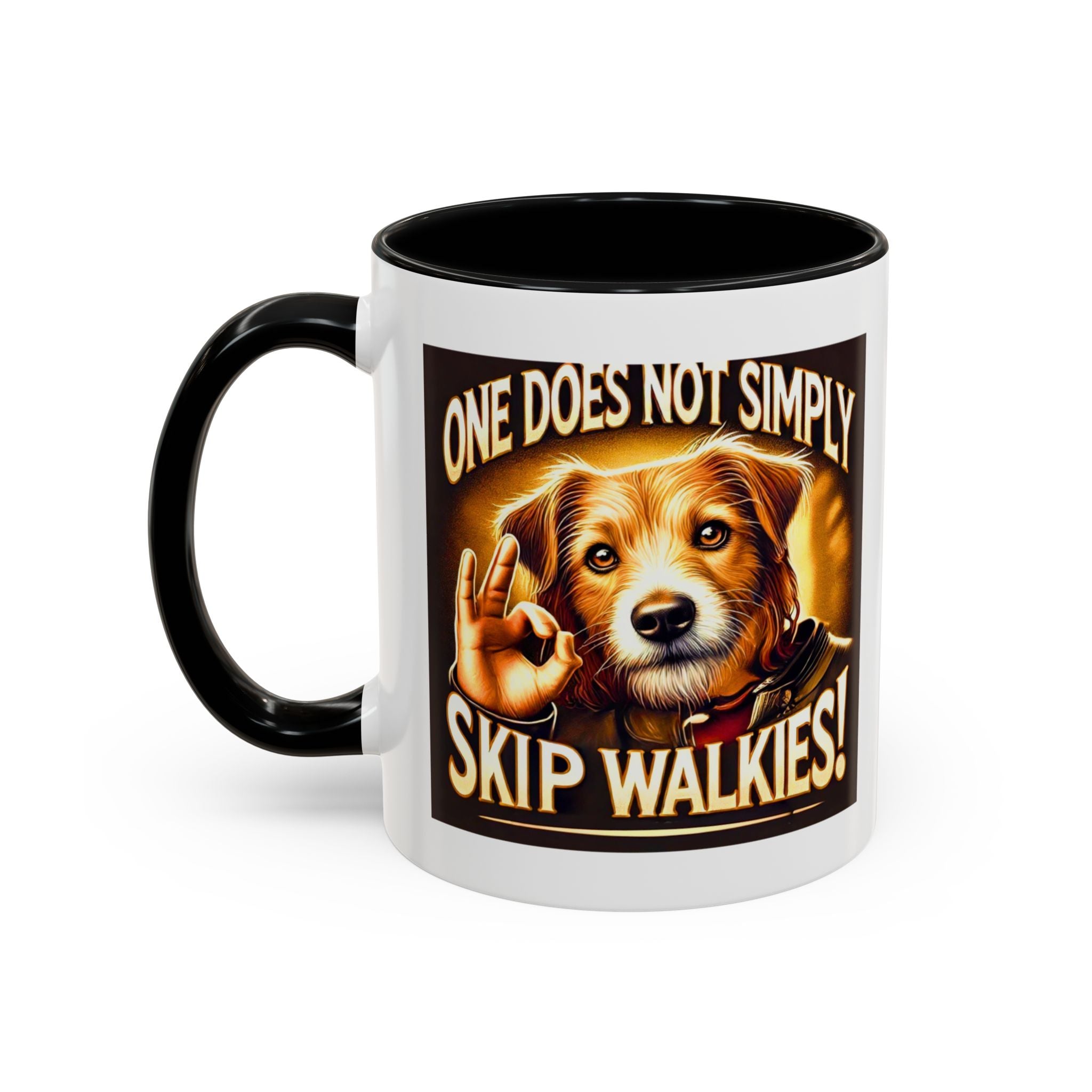 One Does Not Simply Skip Walkies - 11oz Funny Dog Mug | Lord of the Rings Coffee Mug | Dog Lover Gift | Mug for Dad | Pet Owner Gift