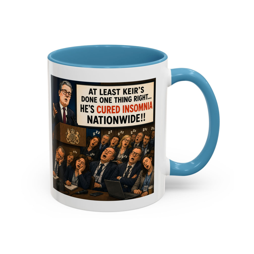 Keir Starmer Cured Insomnia Mug | Political Satire Gift