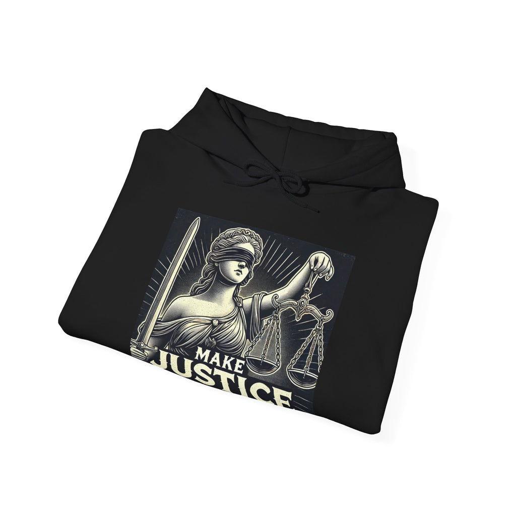 Make Justice Blind Again Unisex Hoodie | Free Speech Sweatshirt, Cozy Fashion, Everyday Wear, Political Apparel