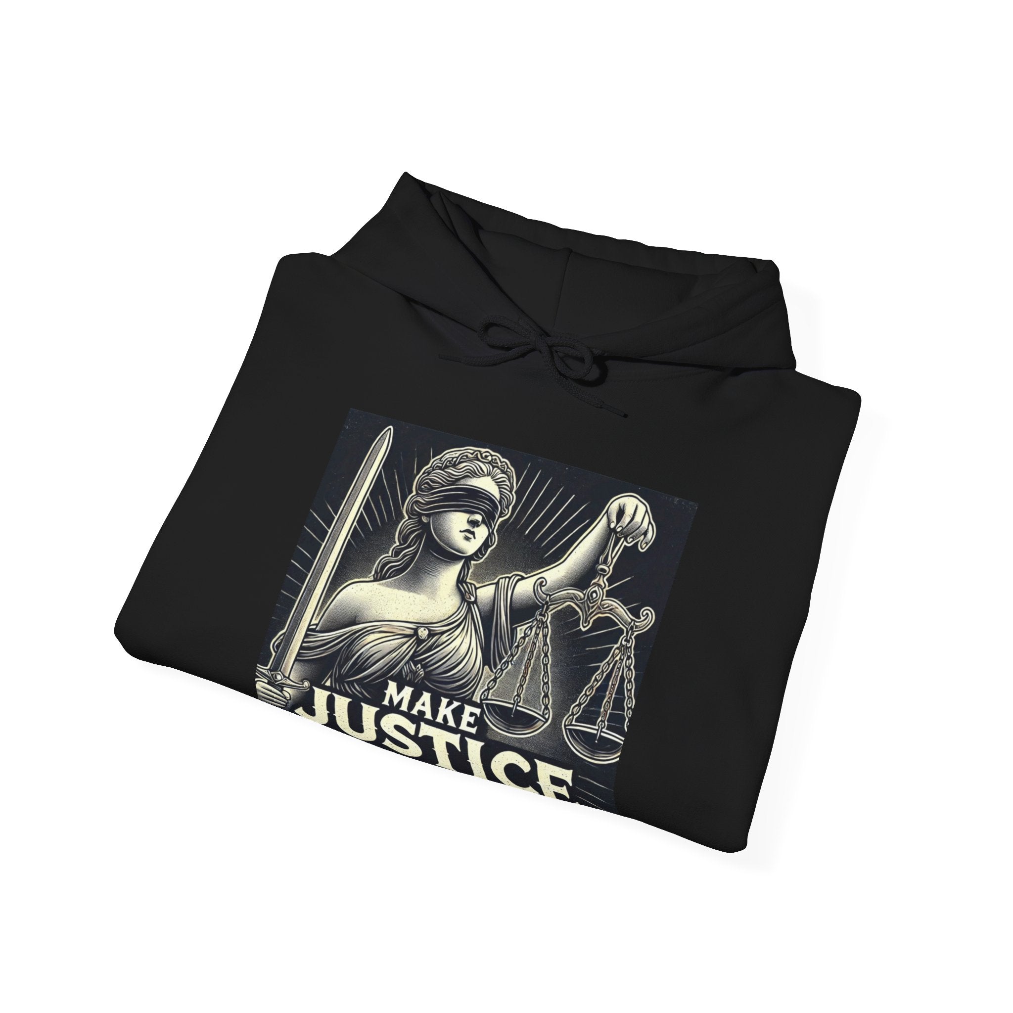 Make Justice Blind Again Unisex Hoodie | Free Speech Sweatshirt, Cozy Fashion, Everyday Wear, Political Apparel