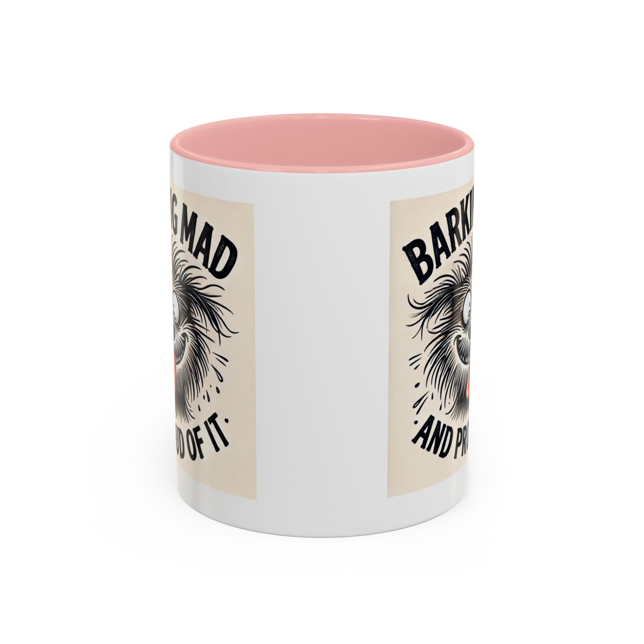 Barking Mad and Proud of It - Funny Dog Accent Coffee Mug | 11oz Ceramic Cup for Office Workers, Secret Santa Gift, Novelty Mug