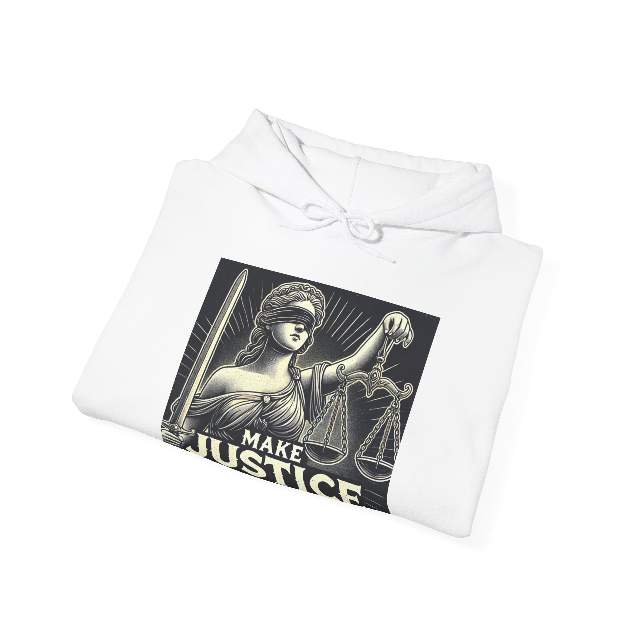 Make Justice Blind Again Unisex Hoodie | Free Speech Sweatshirt, Cozy Fashion, Everyday Wear, Political Apparel