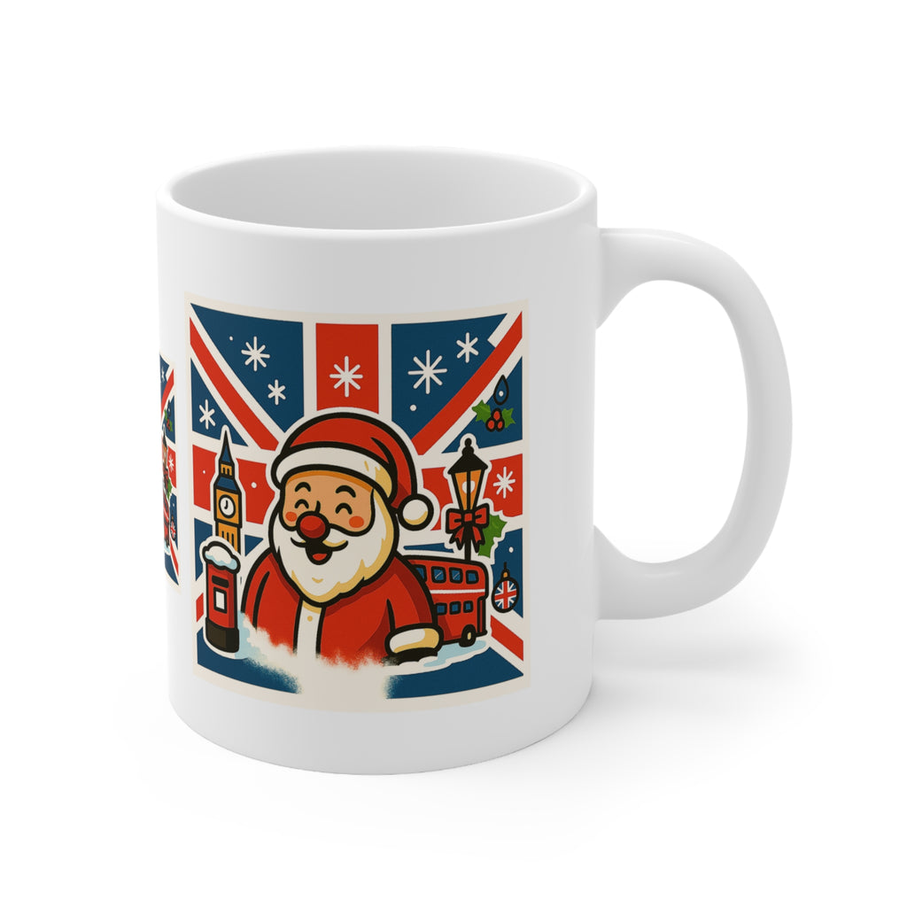 British Santa Mug | Father Christmas Gift | Hot Chocolate Cup, Christmas Mug