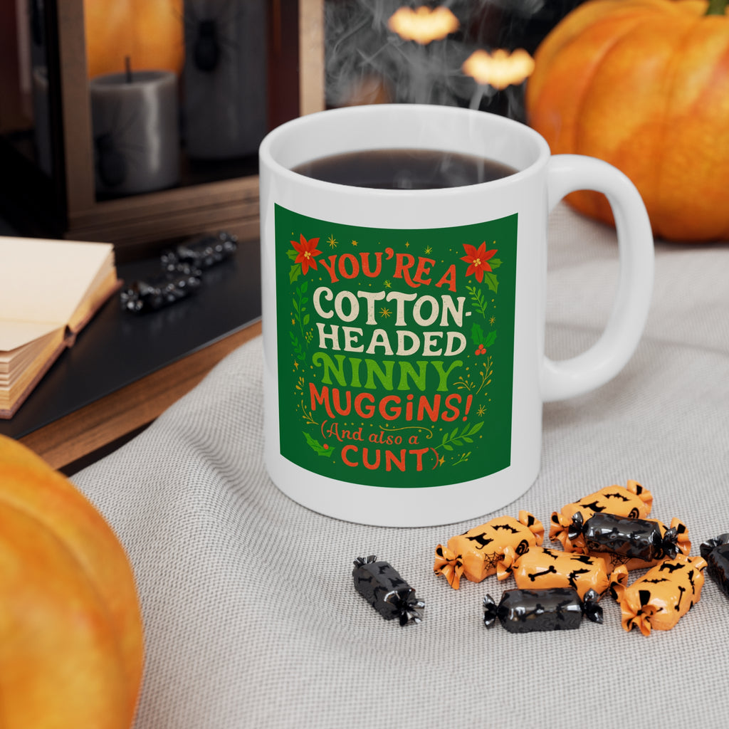 Rude Cotton Headed Ninny Muggins Elf Christmas mug, photo 7