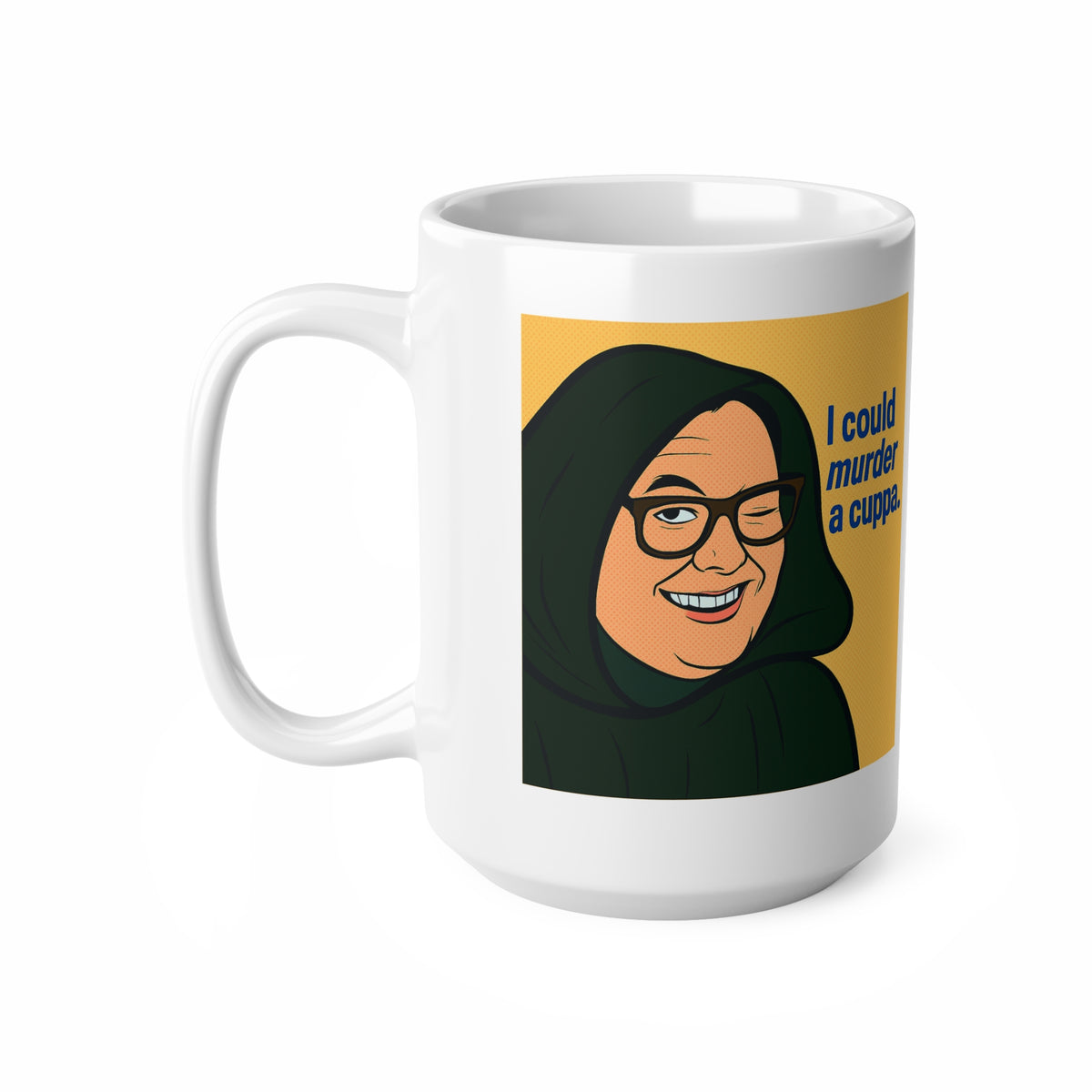 I Could Murder a Cuppa Alan Carr Celebrity Traitors pop art mug, photo 2