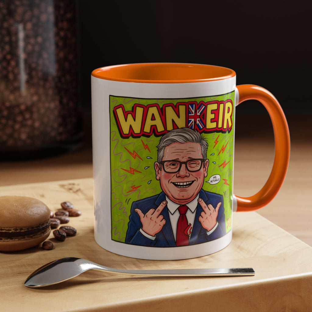 Wankeir Comic Mug | Keir Starmer Parody Cup