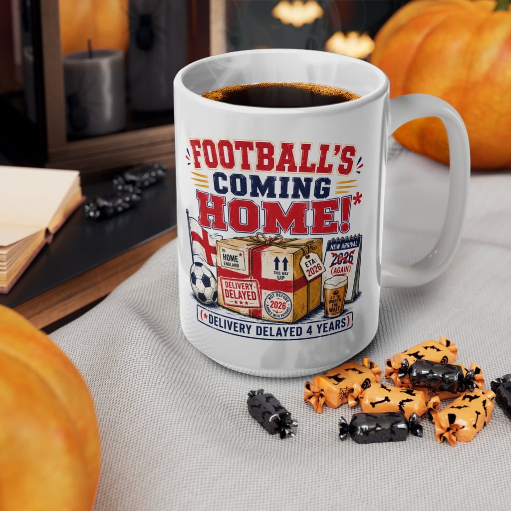 Football's Coming Home delivery delayed 4 years England mug, photo 6