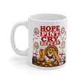 Three Lions Hope Pint Cry Repeat England football mug