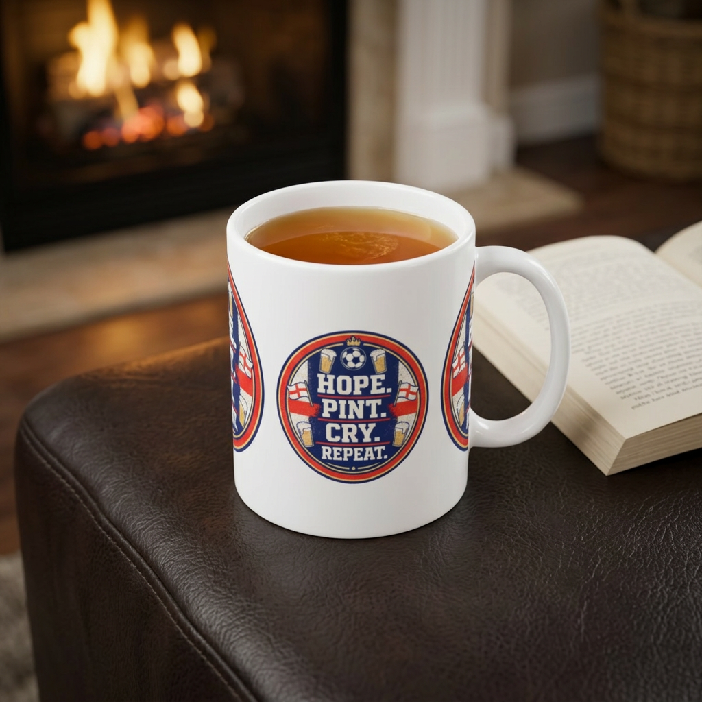 Hope Pint Cry Repeat England football mug, photo 11