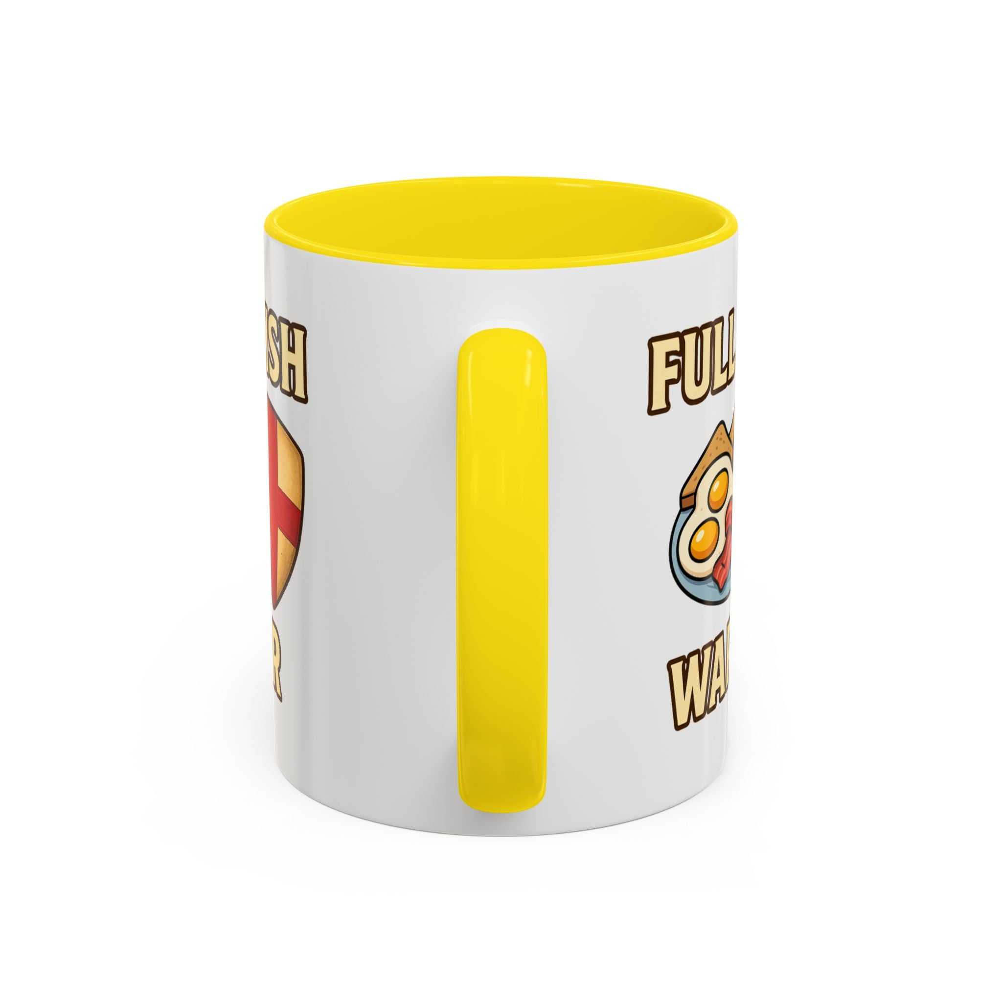 FULL ENGLISH WARRIOR | Funny 11oz Accent Coffee Mug | British Fry Up Lover Gift | Breakfast Enthusiast, English Culture