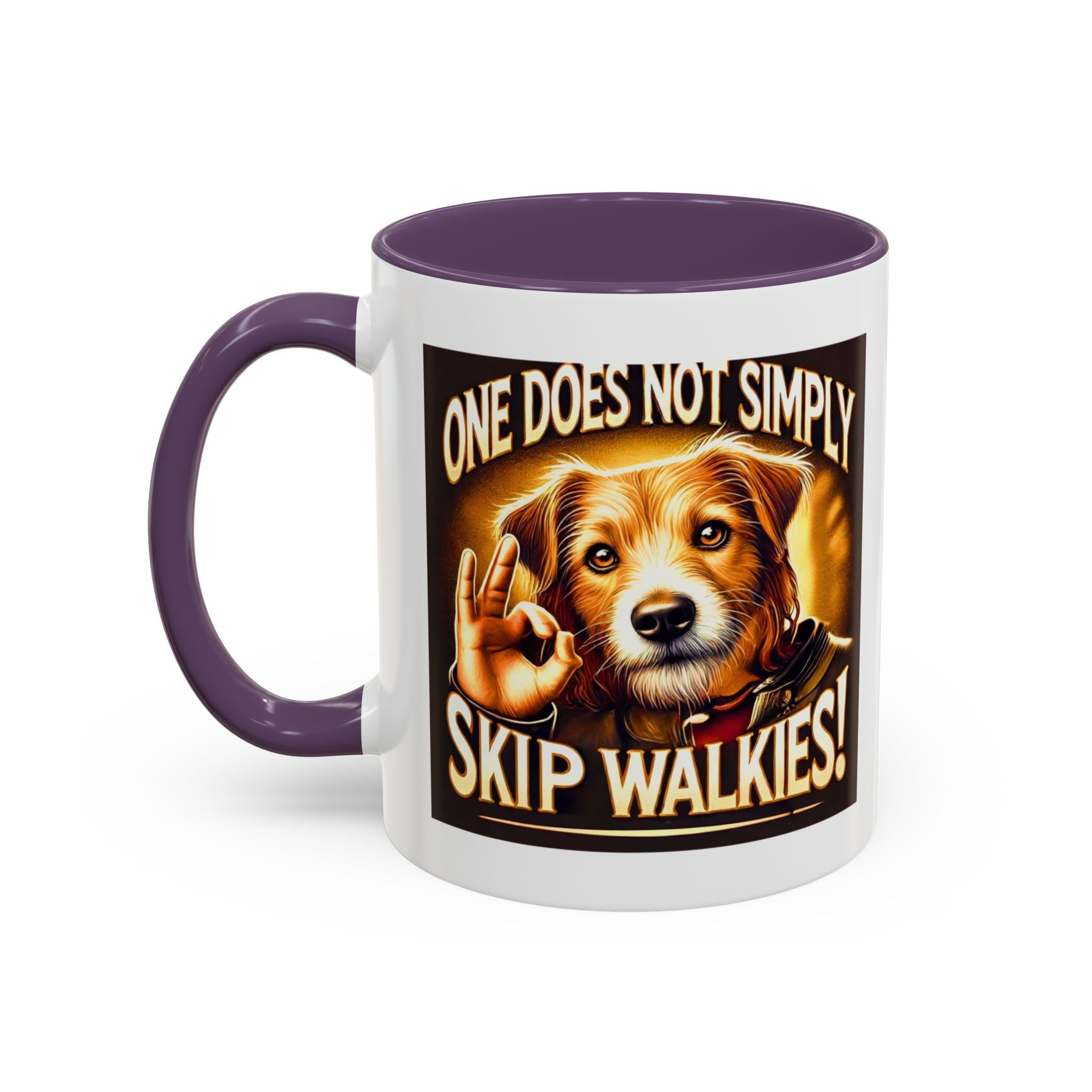 One Does Not Simply Skip Walkies - 11oz Funny Dog Mug | Lord of the Rings Coffee Mug | Dog Lover Gift | Mug for Dad | Pet Owner Gift