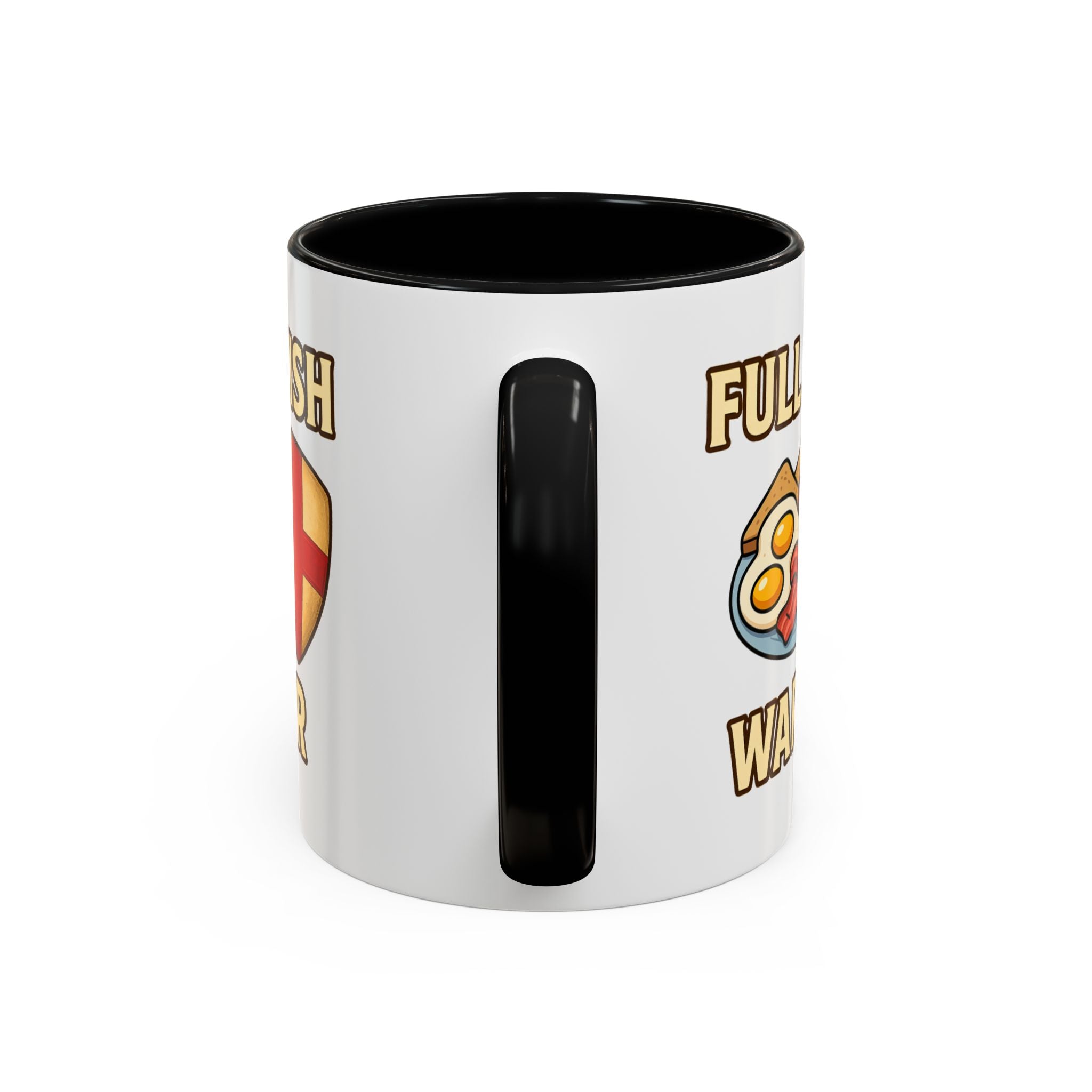 FULL ENGLISH WARRIOR | Funny 11oz Accent Coffee Mug | British Fry Up Lover Gift | Breakfast Enthusiast, English Culture