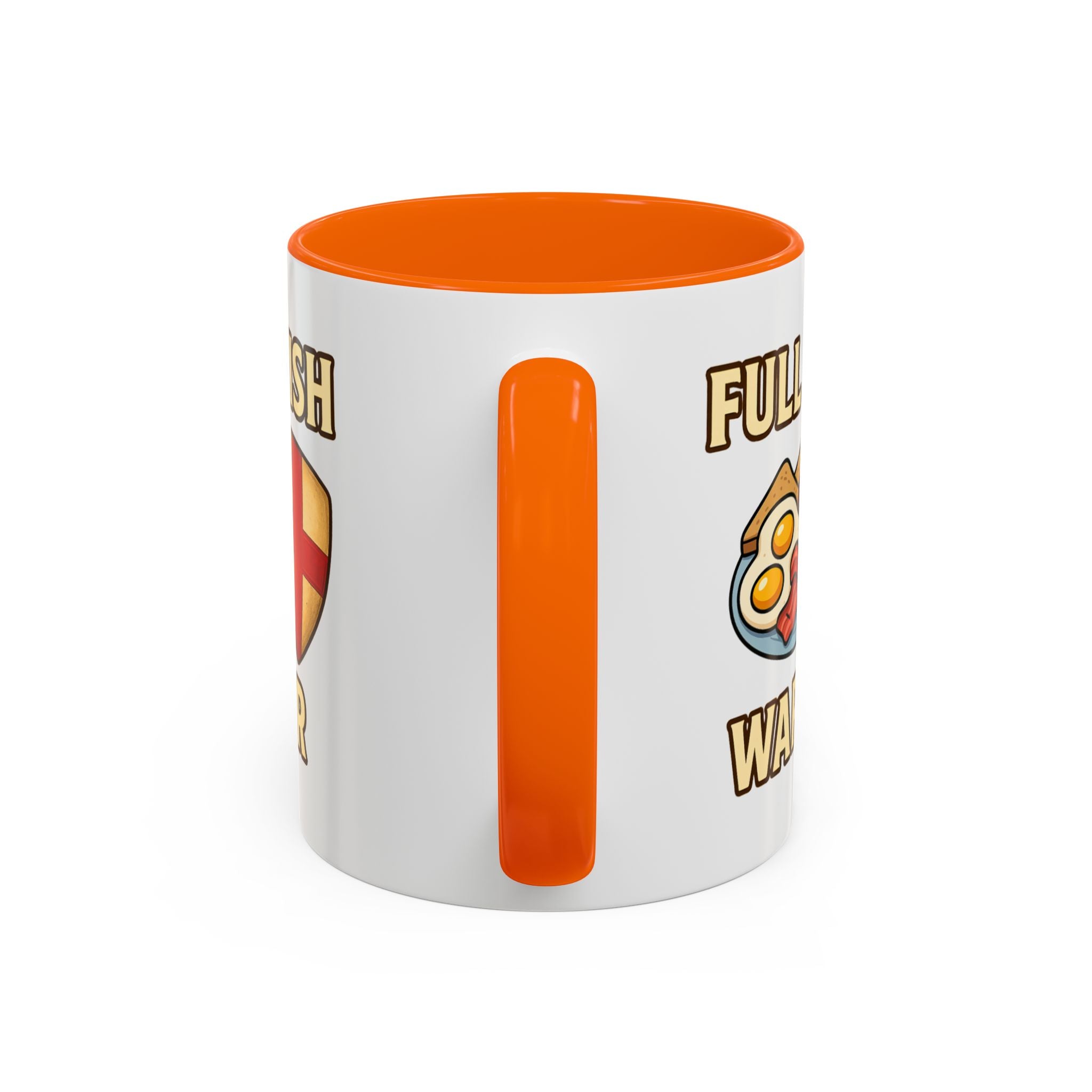 FULL ENGLISH WARRIOR | Funny 11oz Accent Coffee Mug | British Fry Up Lover Gift | Breakfast Enthusiast, English Culture