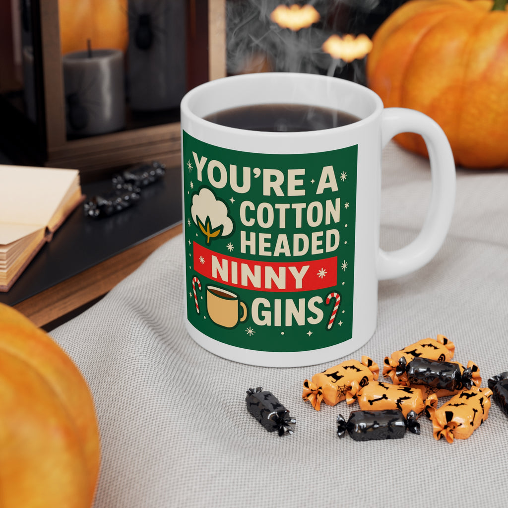 You're a Cotton Headed Ninny Muggins Elf Christmas mug, photo 7