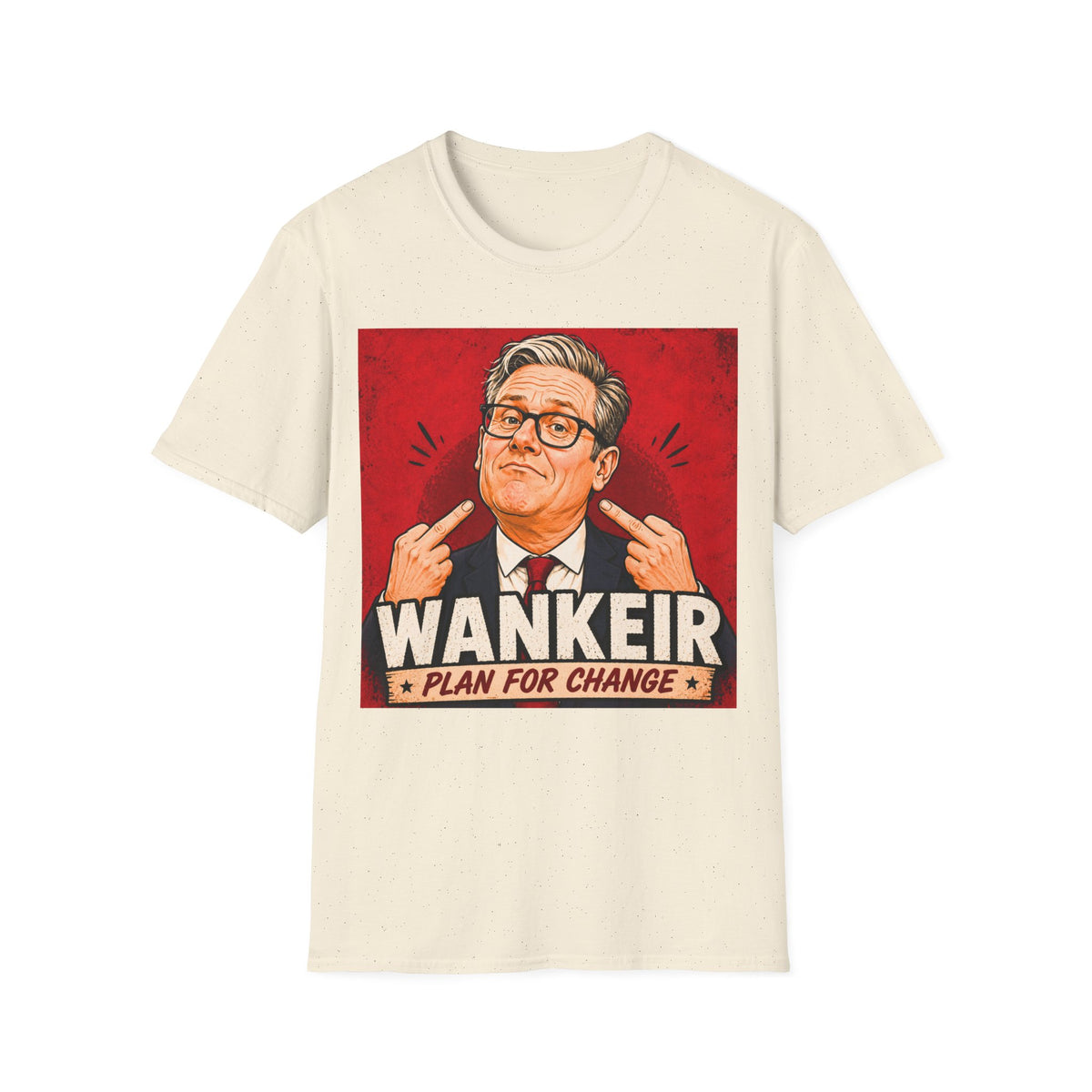 Wankeir Labour Parody T-Shirt | Keir Starmer Satire Tee